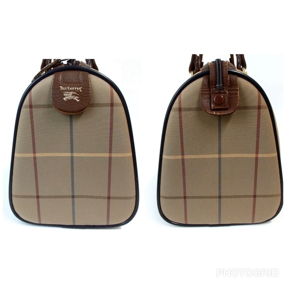 authentic BURBERRYS Check pattern Handbag - Picture 3 of 8